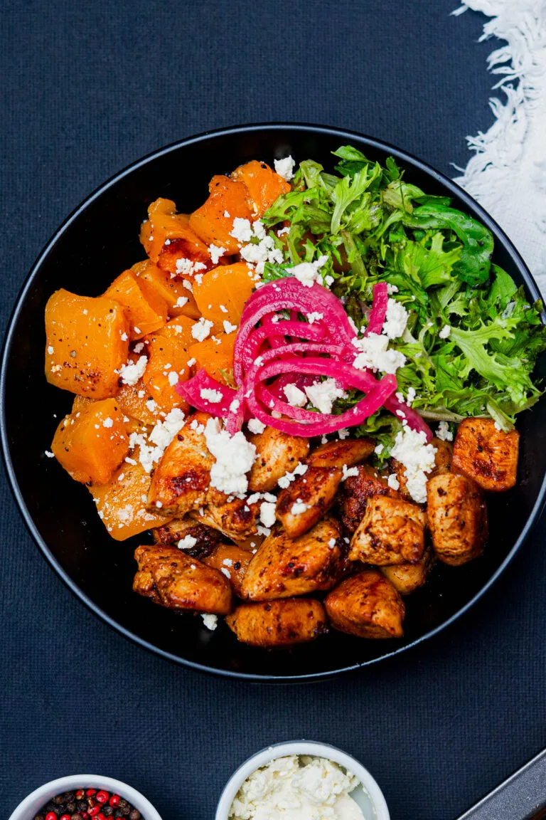 Chicken and Pumpkin Salad Bowl