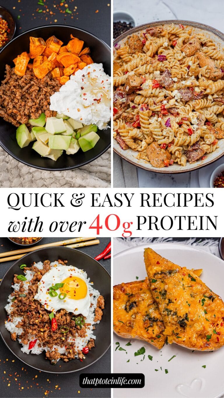 5 High-Protein Meals with 40g+ Protein (That Aren’t Boring)