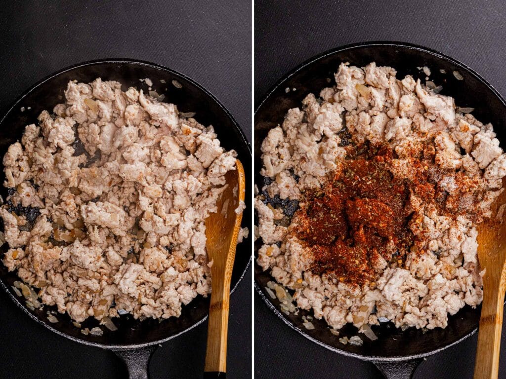 This is a photo of a stuffed butternut squash step by step 2