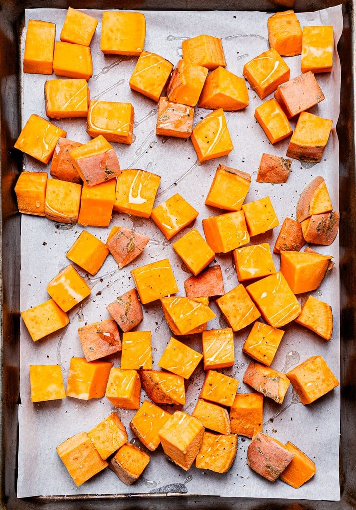 This is a photo of a sweet potato ground beef bowl recipe