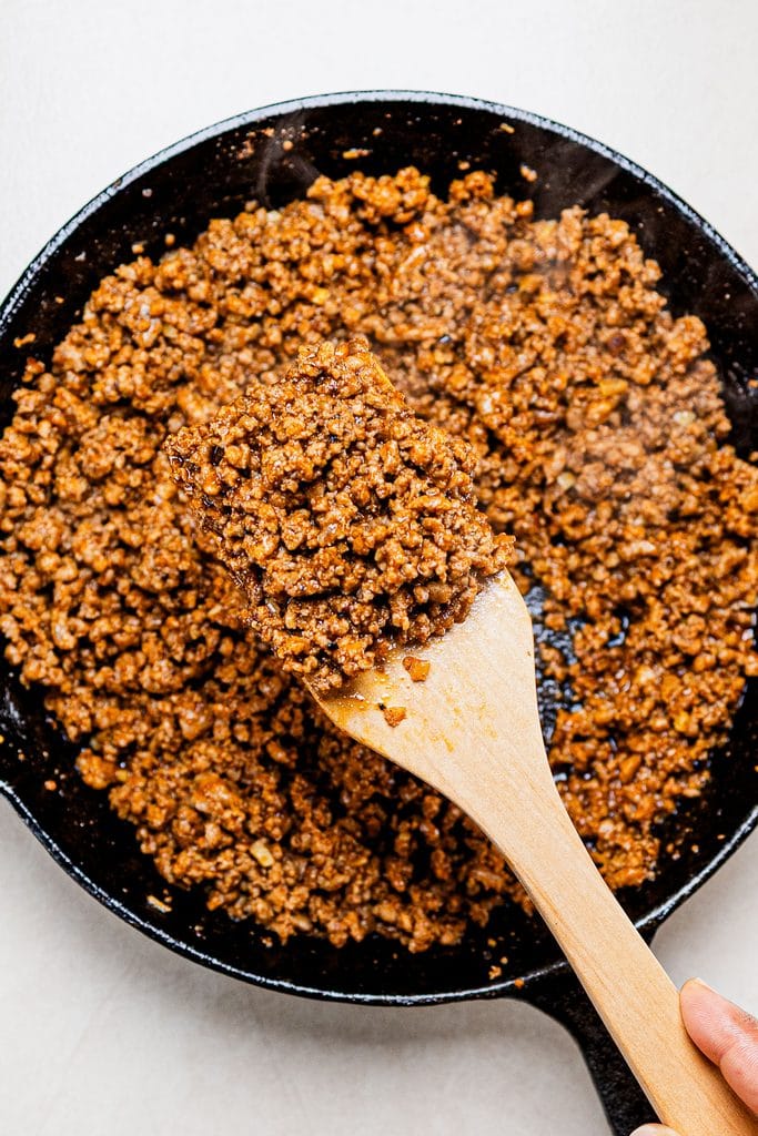 Saucy ground beef