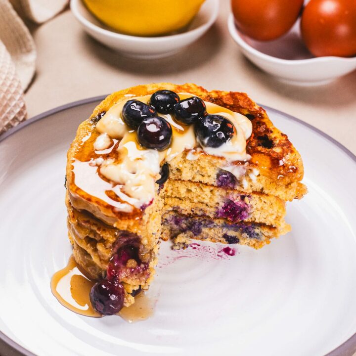 Yogurt Blueberry Pancakes